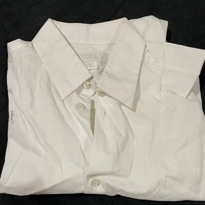 COS oversized white button up size 14 1/2